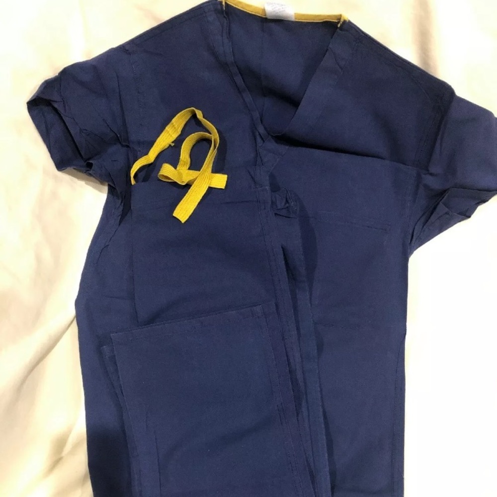 Medline Angelstat Scrubs xsmall navy extra small
